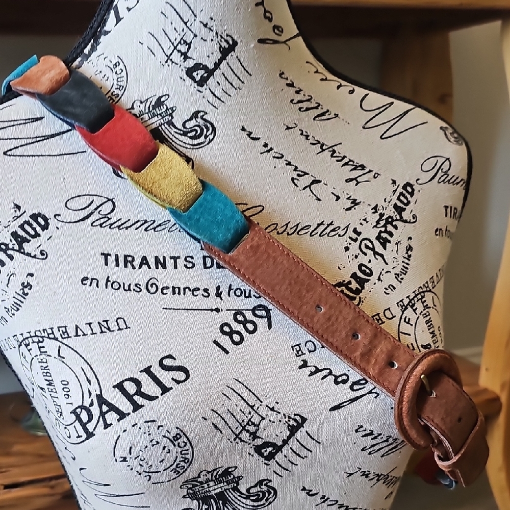 Leather Multicolor Belt